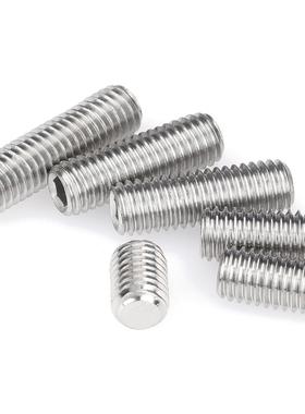 M8M10M12M16厘201不锈钢平头基米螺丝紧定螺钉*16x20x30x45x60mm