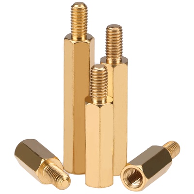 M3+6加长六角铜柱单头铜柱支撑柱*47x50x55x60x65x70x75x80x100mm