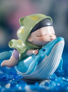 白夜童话海洋之歌汽车载装饰品桌面公仔可爱小摆件送女生日礼物