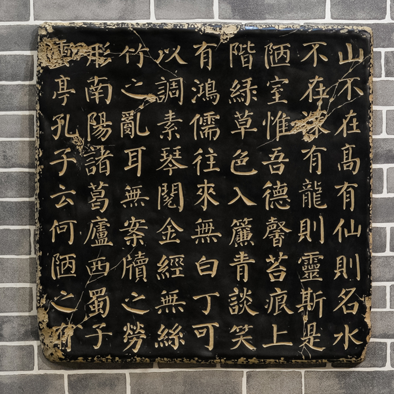 新品中式仿浮雕立体装饰画无框画壁挂件休闲挂画酒店装饰品陋室铭图片