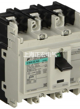原装日本进口富士Fe漏电断路器 EW63EAG 3P60A63A 100/200Ma可调