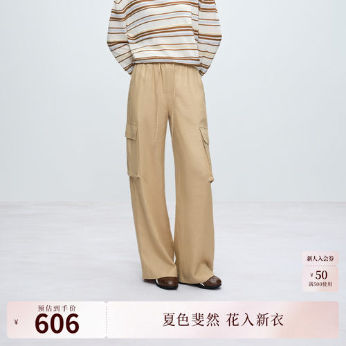 莱赛尔亚麻 清爽透气
率性佰搭工装裤