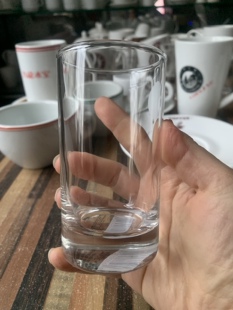 正品ARC玻璃杯直身水杯奶茶杯咖啡杯子家用时尚早餐圆形中式泡茶