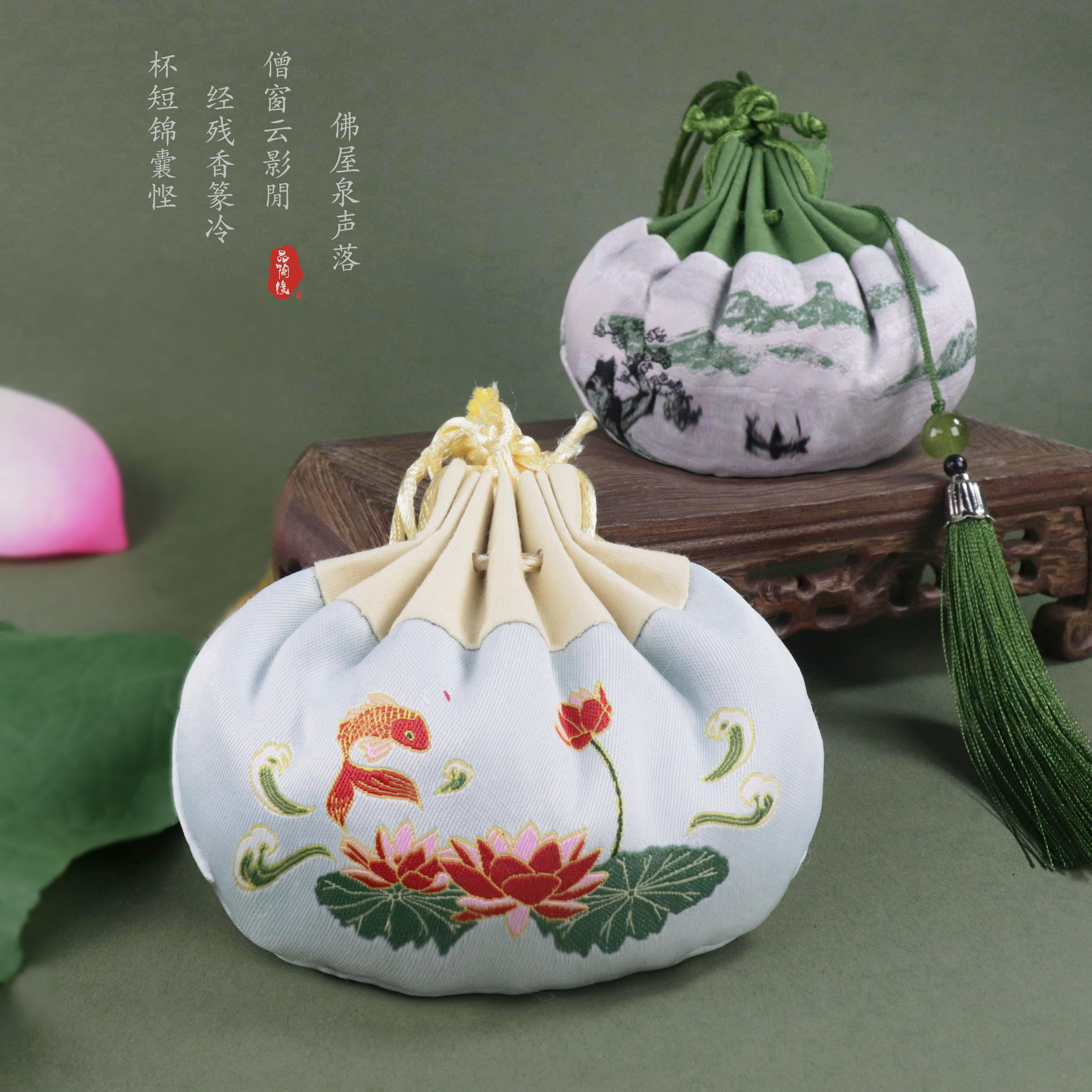 艾叶香囊汉服配饰diy小