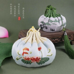 宫廷风端午中药香包香囊空袋布袋香囊diy小空香囊汉服随身香包小