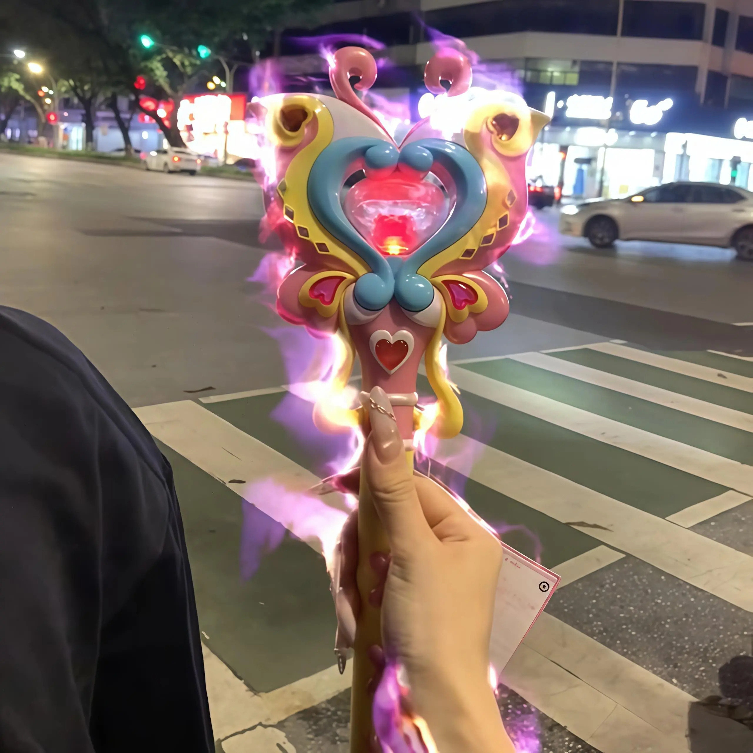日本代购GP巴拉拉经典小魔仙15周年发光炫动黑魔法棒女童发光玩具