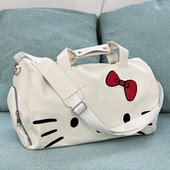 日本代购 hellokitty卡通女生行李包拉杆箱手提轻便大容量旅行包
