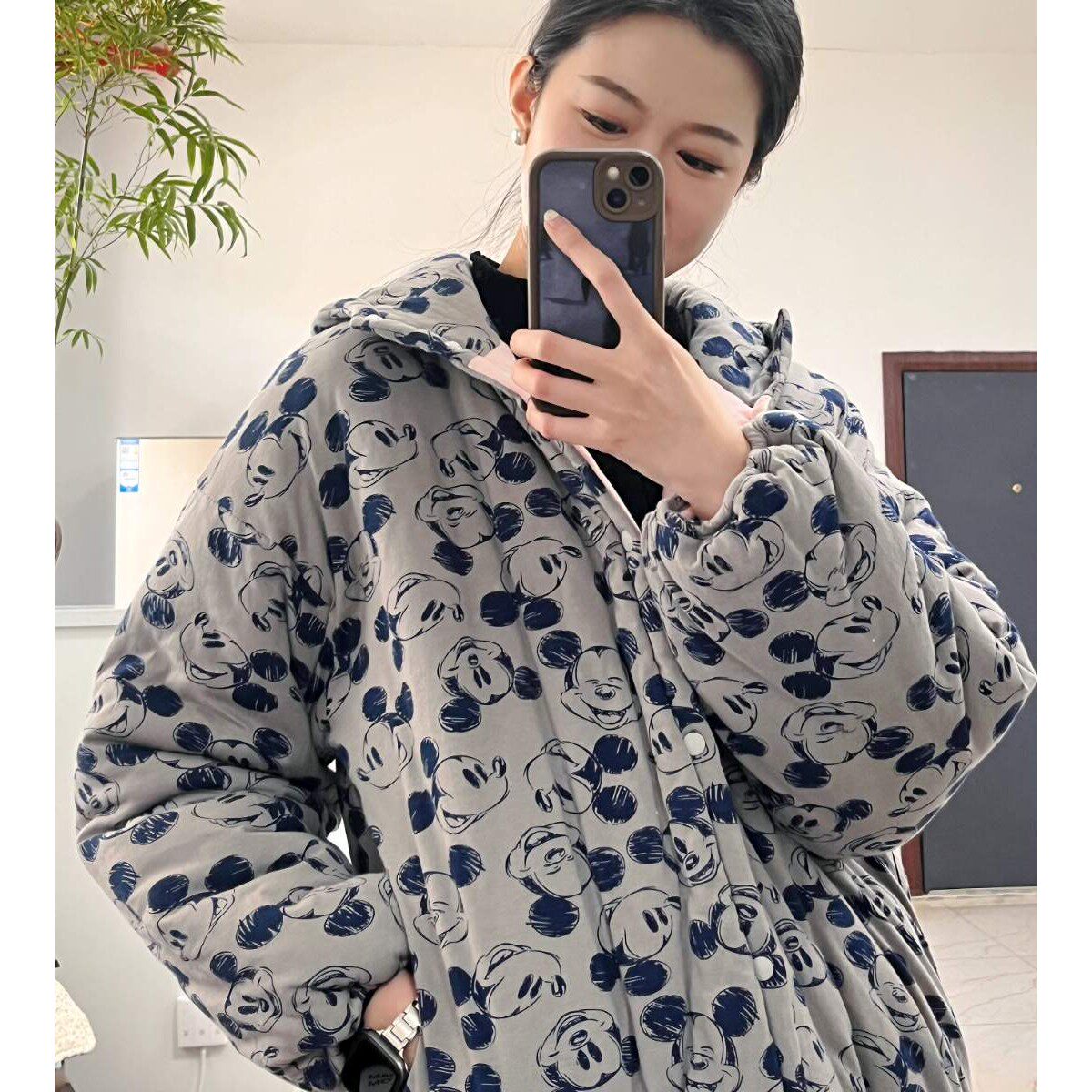 女士纯棉棉花家居服棉袄 女装铺棉上衣 加厚保暖拜年服女冬季