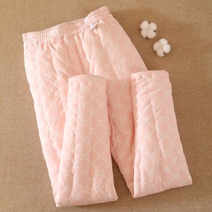 子冬季 棉花纯手工棉裤 裤 弹力修身 中老年女士加厚内穿保暖裤