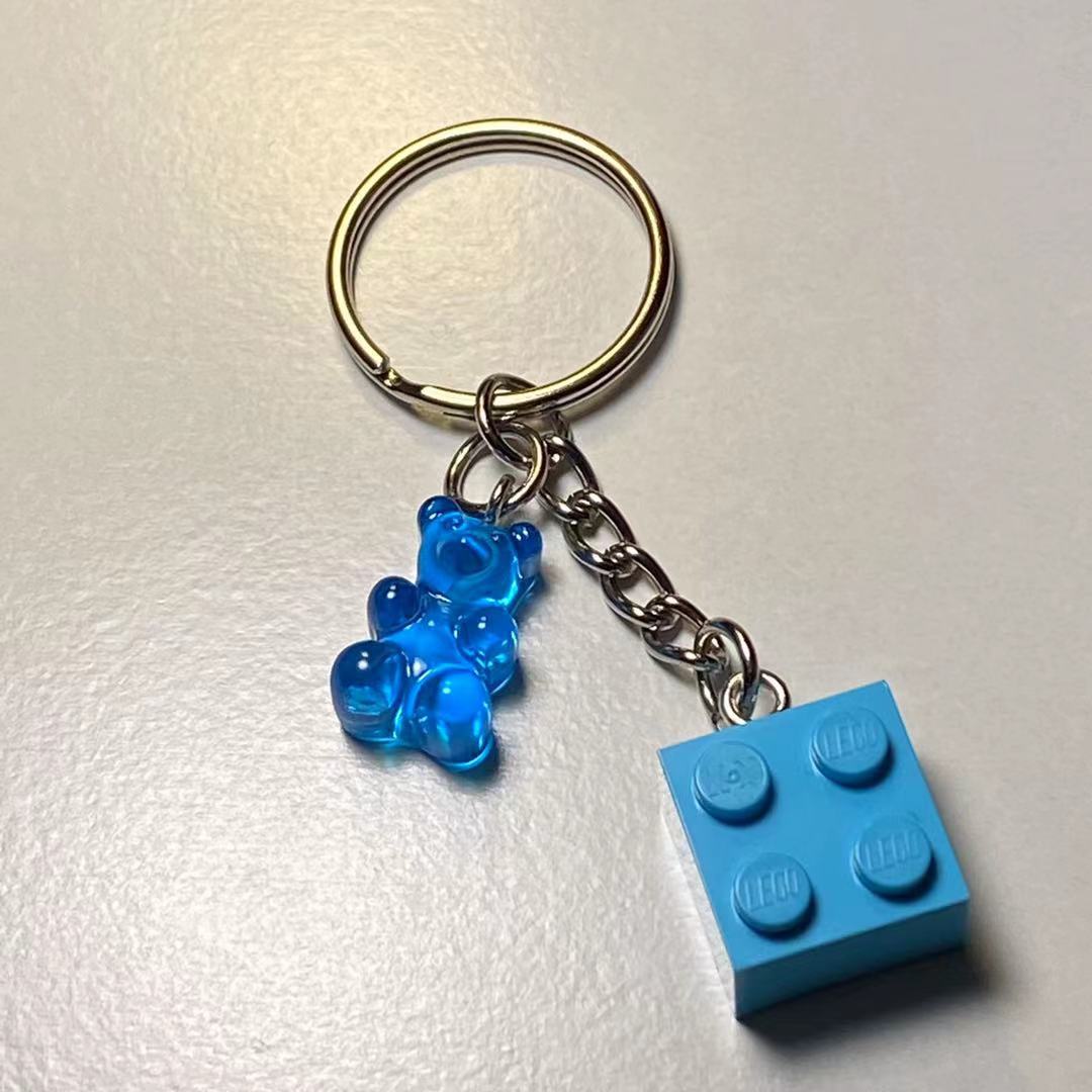 haribo周边彩色小熊软糖钥匙扣