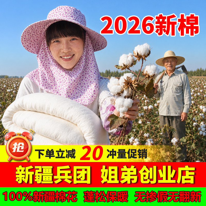 8斤新疆纯棉花被子宿舍单人