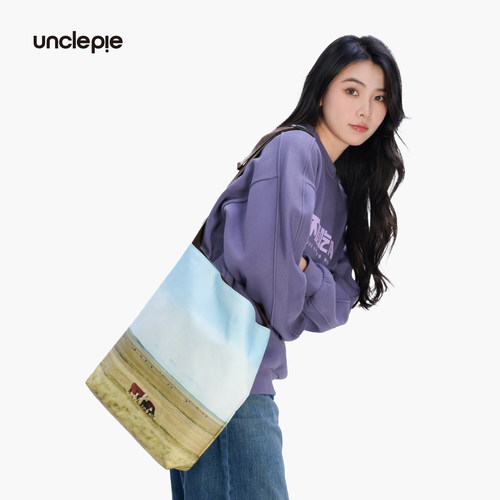 食贫道托特包双面大容量收纳便携