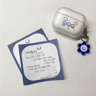 韩国ins新款 简约风笑脸方格横格便签纸学生笔记无粘性便签本