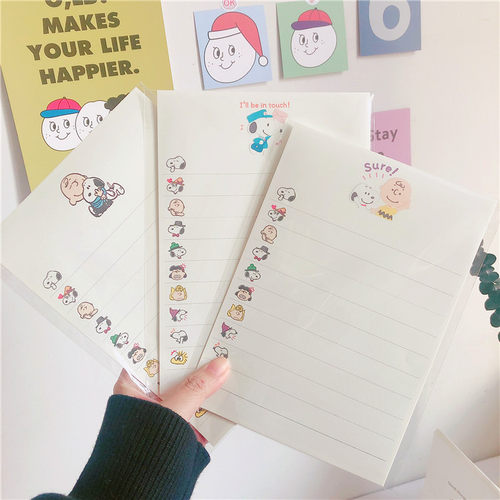 自制ins风横线史努比康奈尔笔记