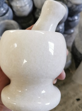 天然大理石捣蒜神器家用手动捣蒜器蒜泥器捣蒜罐压蒜器擂钵蒜臼子