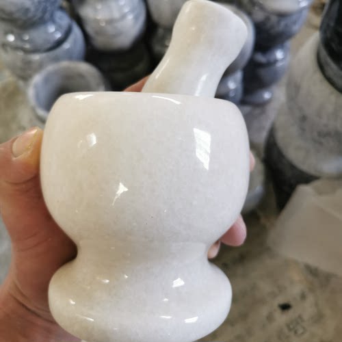 天然擂钵大理石捣蒜器蒜臼研磨