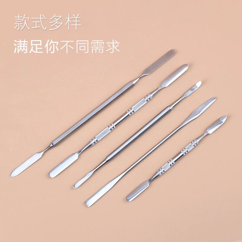 粉底液调色棒不锈钢挖勺工具