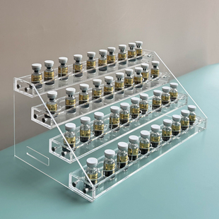 亚克力口红架冻干粉陈列架指甲油唇釉收纳架瓶装架补剂展示架定制