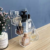 亚克力简约面膜美妆置物架化妆品收纳宿舍桌面大容量香水陈列定制