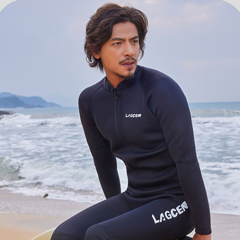 LAGCEN3MM加厚保暖潜水服男泳衣