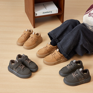 男童鞋子2025春秋新款软底儿童板鞋中大童女童运动鞋软底小白鞋潮