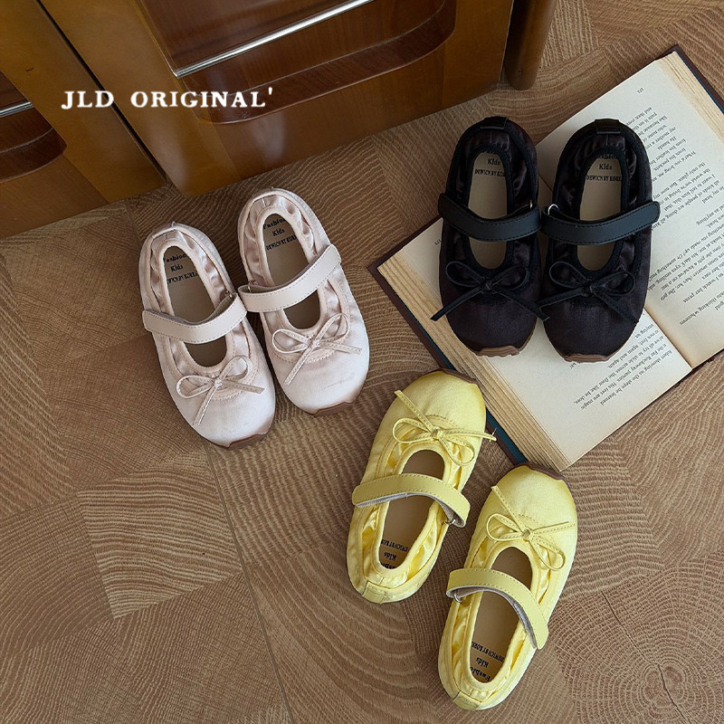 儿童板鞋2026春季新款韩版女童玛丽珍蝴蝶结阿甘鞋休闲芭蕾单鞋潮