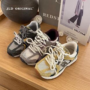 儿童2026春秋季新款运动网面鞋子男童潮牌n字运动鞋女童百搭网鞋