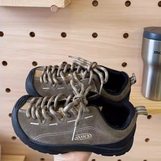 男童运动鞋2026春秋季新款儿童户外登山鞋女童防滑透气真皮休闲鞋