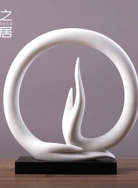 新中式禅意佛手雕塑摆件玄关