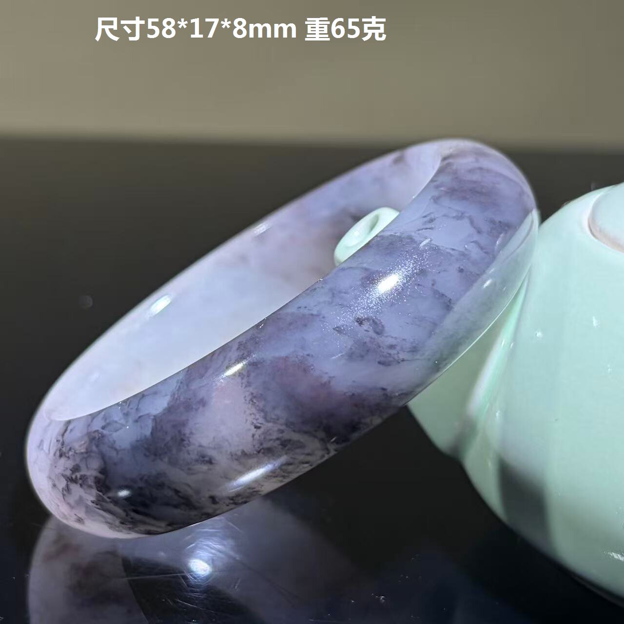 桂林鸡血玉大地烟丝料镯子鸡血石玉石飘逸手镯原石精美58玉镯精品