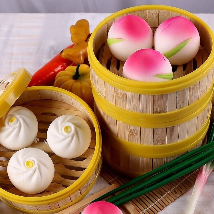 网红儿童包子解压玩具捏捏包硅胶捏捏乐迷你仿真小物品减压神器