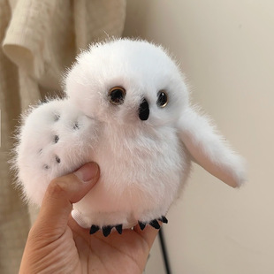 哈利波特猫头鹰站肩小鸟公仔趴在肩膀上的磁吸玩偶毛绒玩具玄凤山