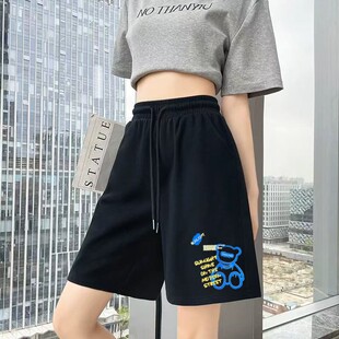 五分裤 薄款 女士外穿休闲裤 爆款 子 运动短裤 宽松潮流直筒中裤 女夏季