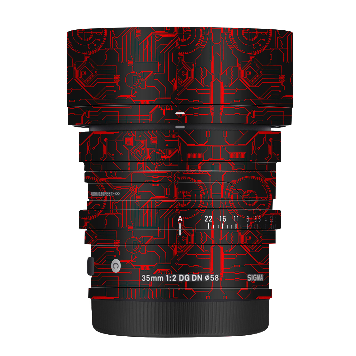 适用于适马35F2 DG DN镜头保护贴膜35mm改色膜磨砂贴纸全包彩色膜