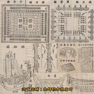 明军武备及戚家军兵器阵法旌旗火器战船攻城器械400余张高清素材