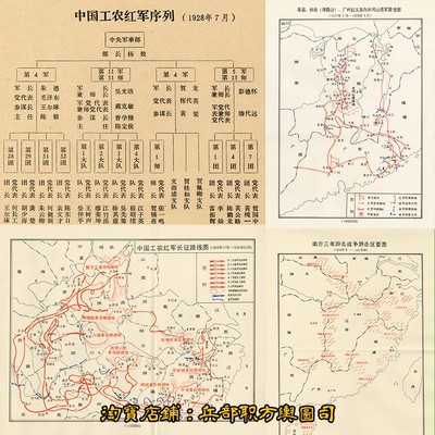 土地革命工农红军组织架构战斗序列表秋收起义长征 电子版示意图