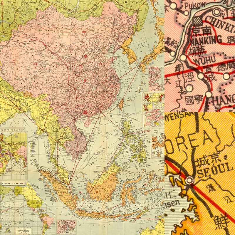 【舆图】1942年远东地区形势示意图