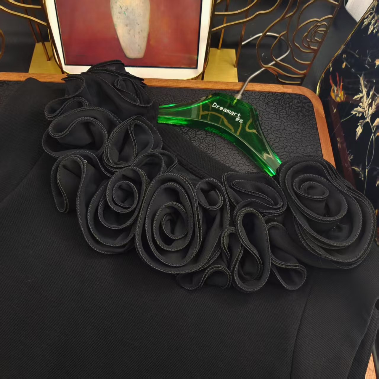 时尚百搭立体多层饱满玫瑰花别针款AZ882