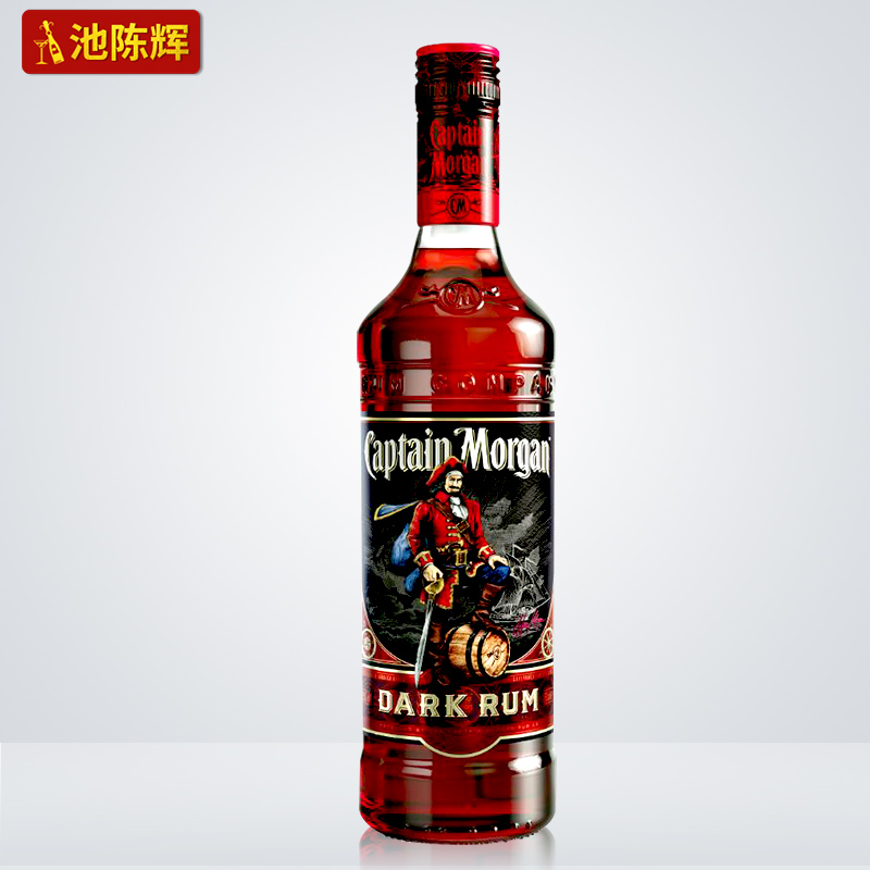 洋酒摩根船长黑朗姆酒黑标朗姆酒烘焙摩根黑基酒CAPTAIN MORGAN-封面