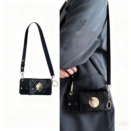 K80适用小米17 Civi5Pro手机壳Turbo4红米Note15 14 13R插卡包Redmi13C斜跨背带14C零钱K70K60K50Ultra全包12