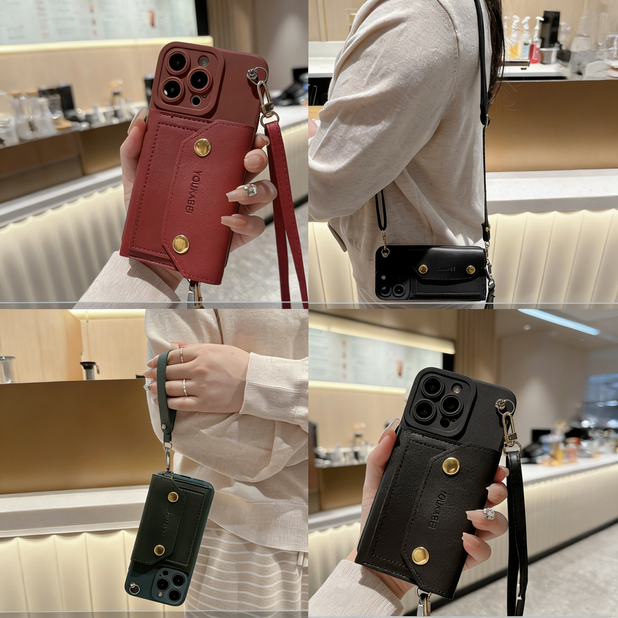 Turbo4适用Redmi小米17手机壳K90红米Note15翻扣14C 15C 15R卡包K70K60K50K30K80 Ultra斜挎带9A手提绳13 12C