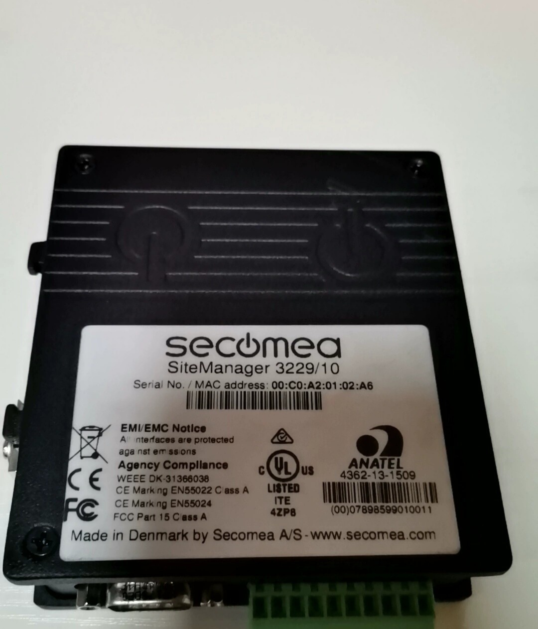 全新原装进口secomea西肯麦SiteManger 3229/10工业远程网关模块