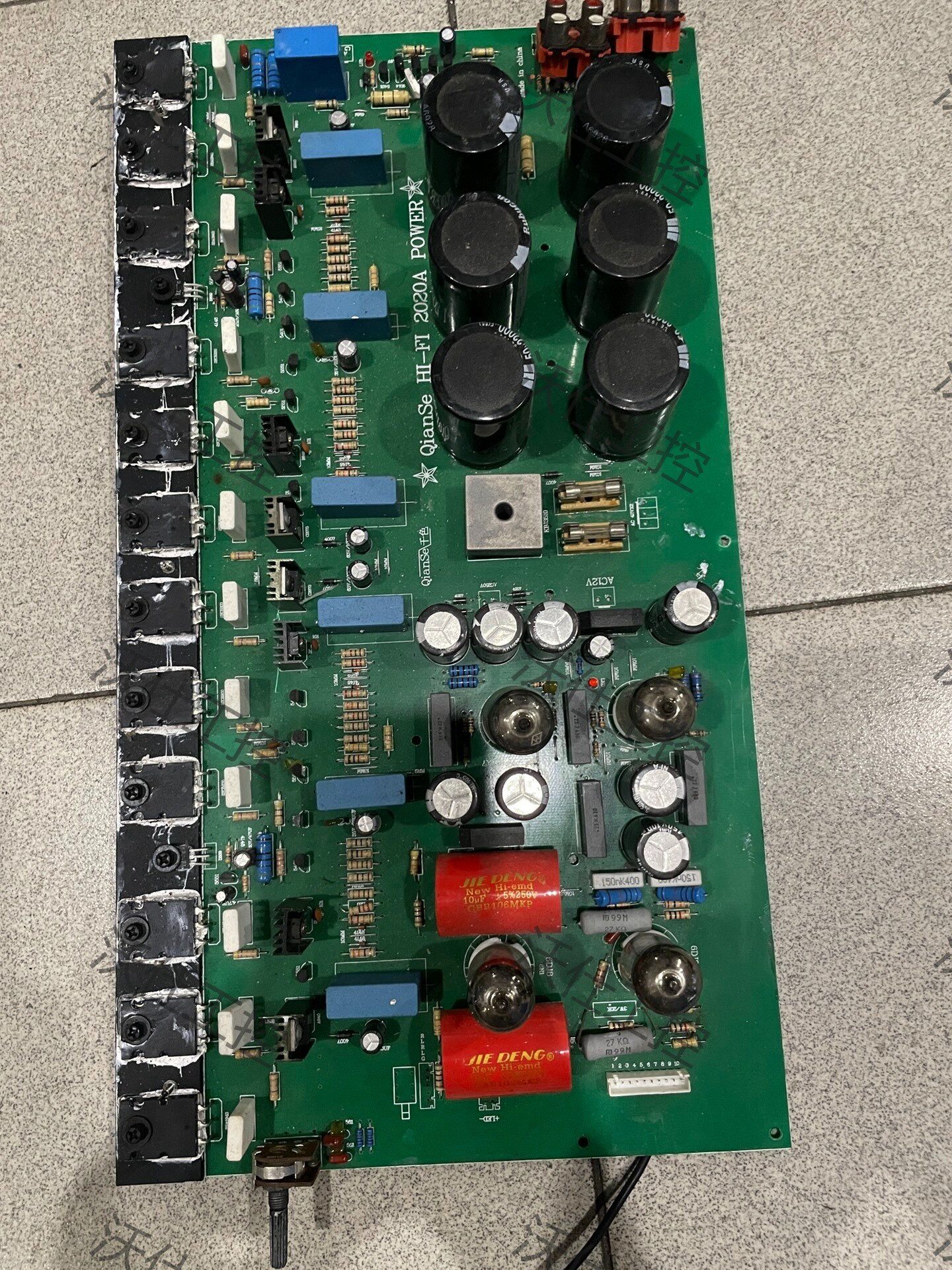 千色hifi功放板,有四个电子管 图片实在图,拆机的 成色漂