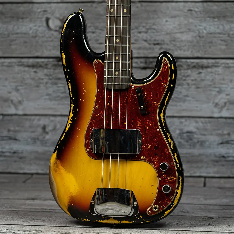 88折Fender芬达Custom Shop限量做旧'60s Precision Bass电贝司斯