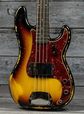 88折Fender芬达Custom Shop限量做旧'60s Precision Bass电贝司斯