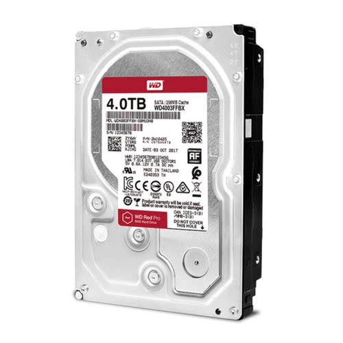 WD/西部数据 WD4003FFBX 红盘Pro 网络存储 企业级NAS硬盘 4TB