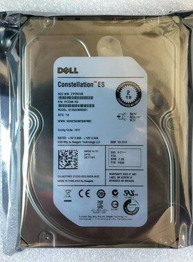 全新DELL 067TMT 2T 7.2K SAS 3.5硬盘 ST2000NM0001 67TMT