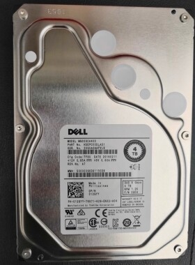 DELL 4TB 7.2K 6GB SAS 3.5寸 MG03SCA400 012GYY服务器硬盘