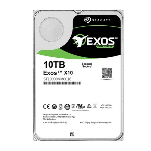 Seagate/希捷ST10000NM0016 银河企业级10T服务器NAS机械硬盘10TB