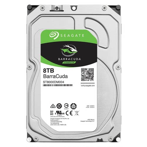 Seagate/希捷ST8000DM004 酷鱼7200转电脑8t机械硬盘垂直8tb监控